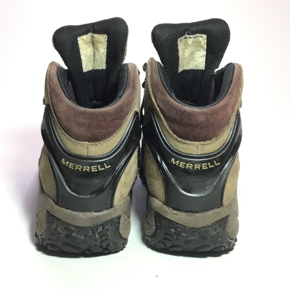 Merrell Woman s Leather 6 Hiking Boots Waterproof Brown Size 6 GUC - Picture 3 of 8